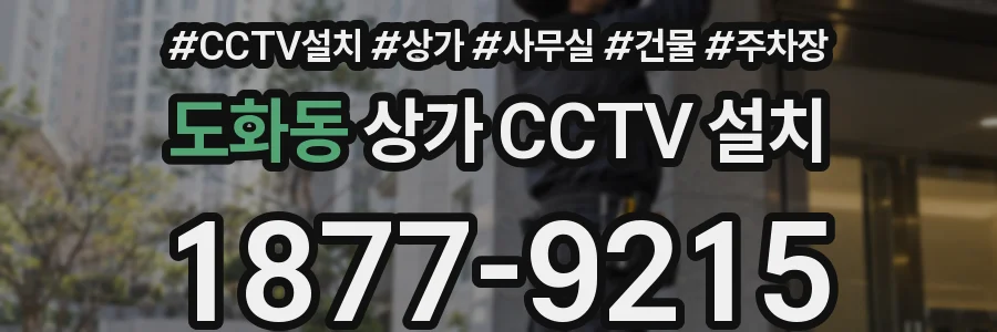 도화동 상가 CCTV 설치