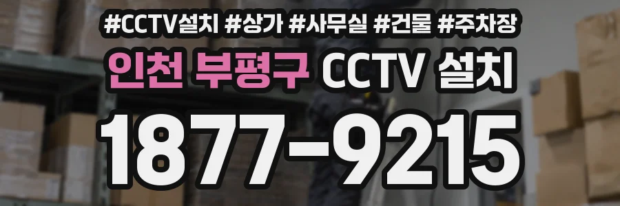 인천 부평구 CCTV 설치