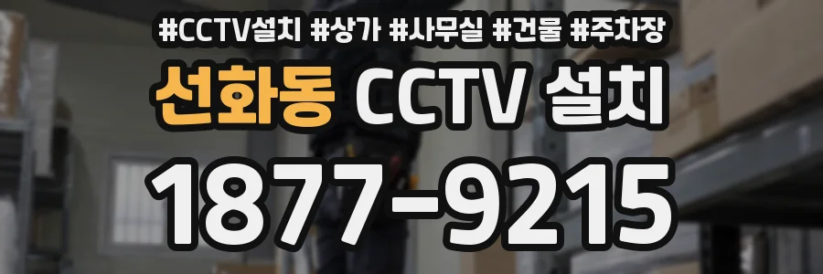 선화동 CCTV 설치