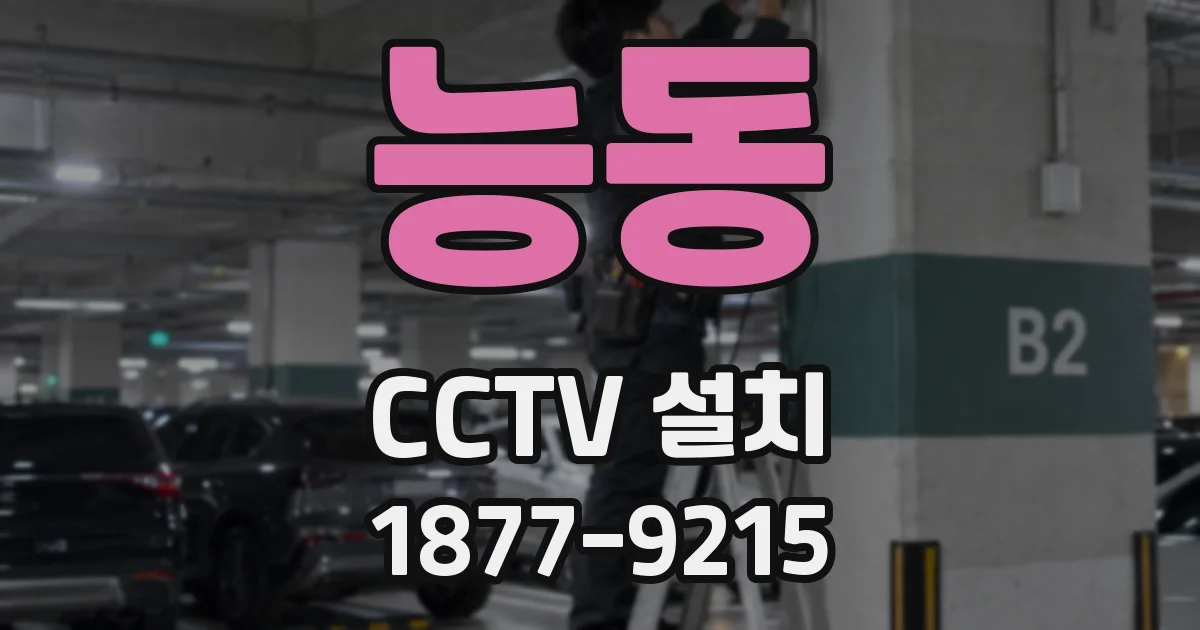 능동 CCTV 설치