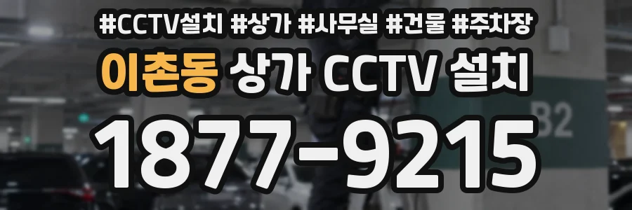 이촌동 상가 CCTV 설치