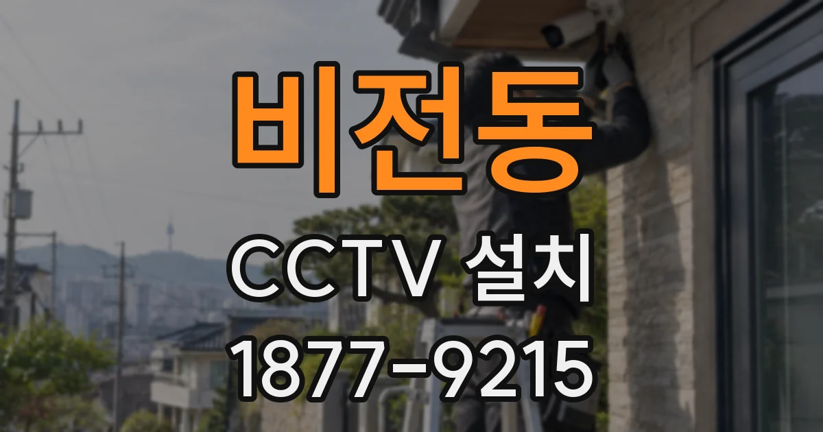 비전동 CCTV 설치