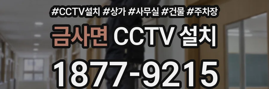 금사면 CCTV 설치