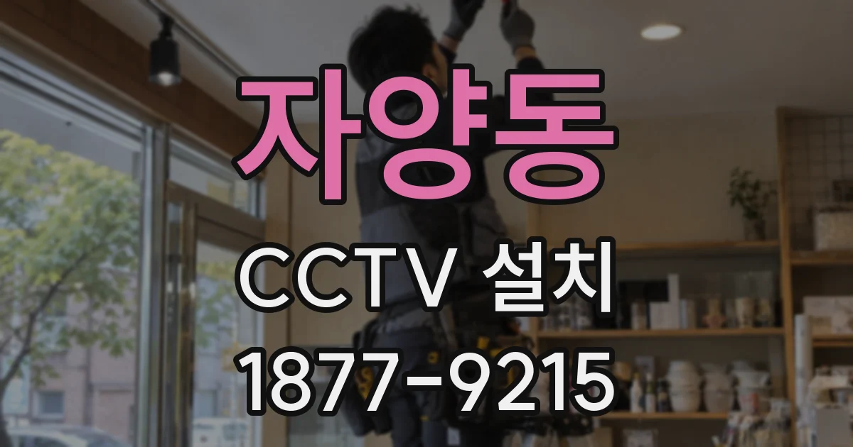 자양동 CCTV 설치