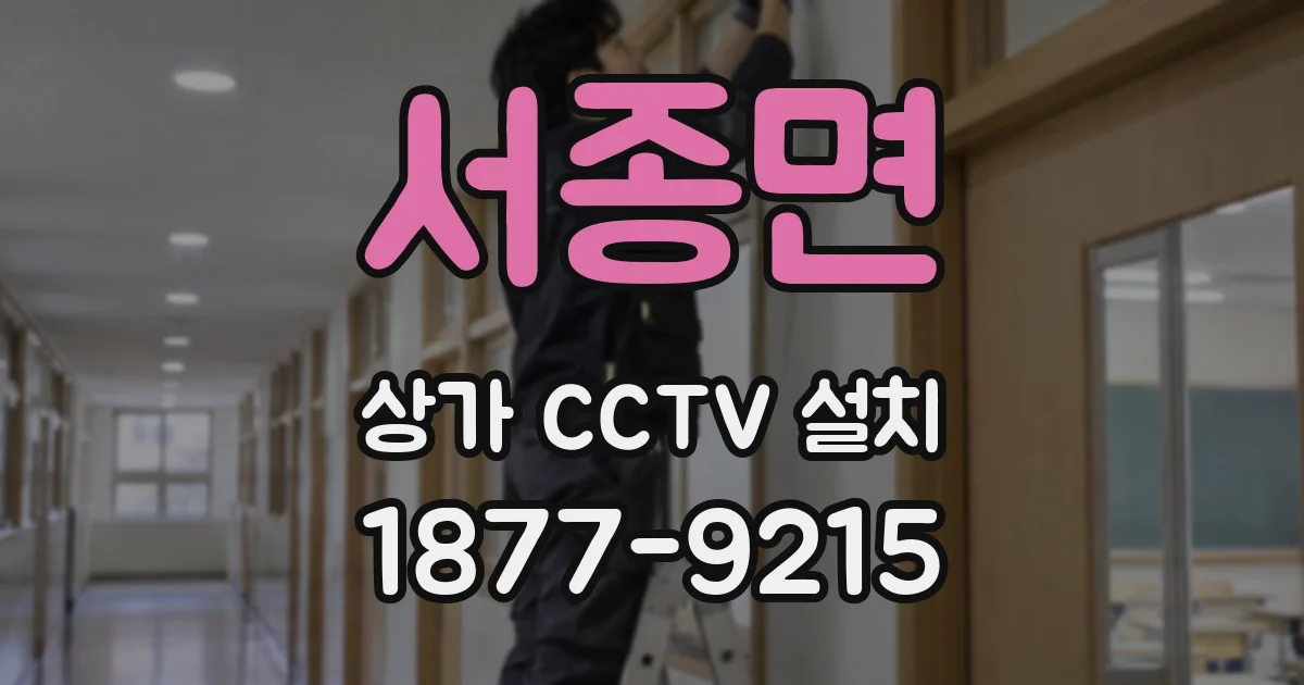 서종면 상가 CCTV 설치