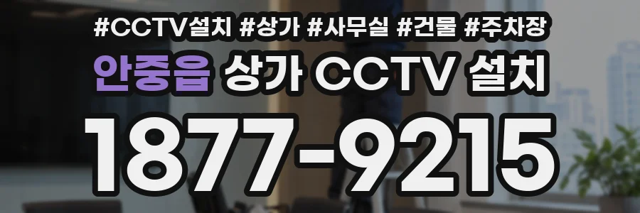 안중읍 상가 CCTV 설치