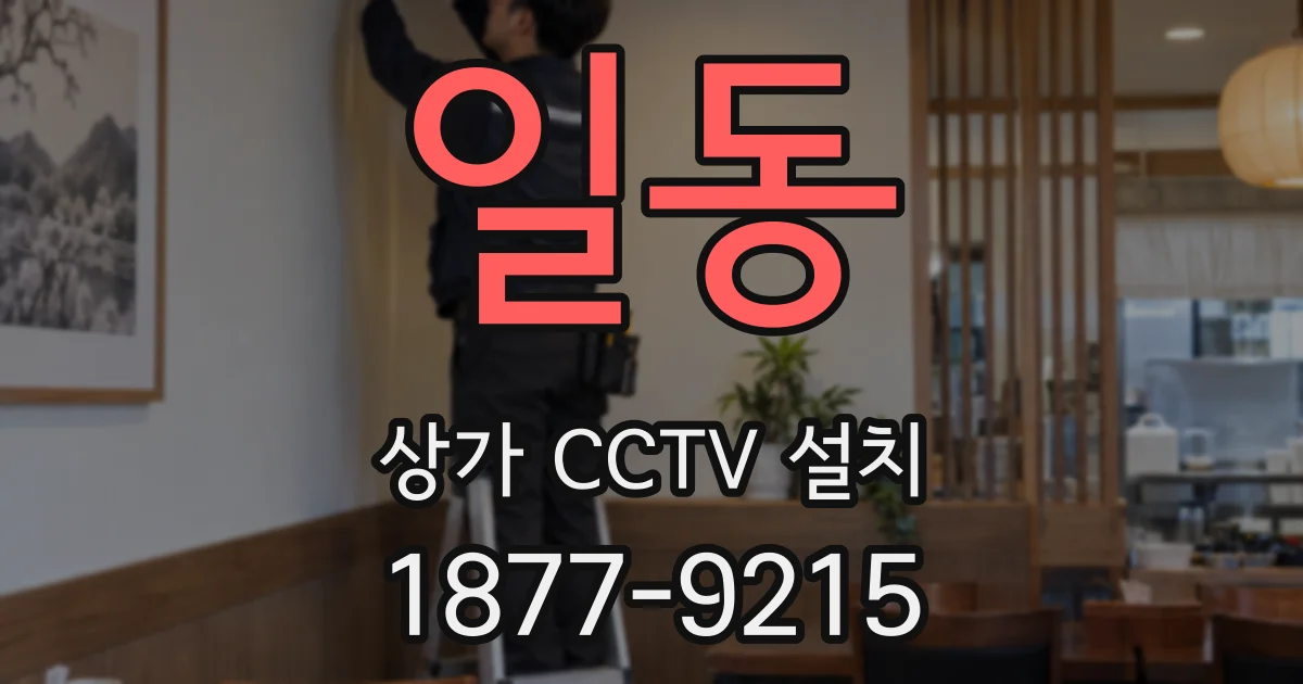일동 상가 CCTV 설치