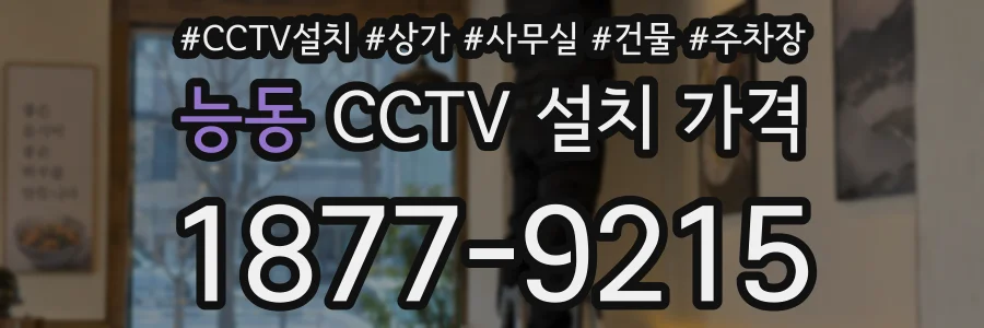 능동 CCTV 설치 가격