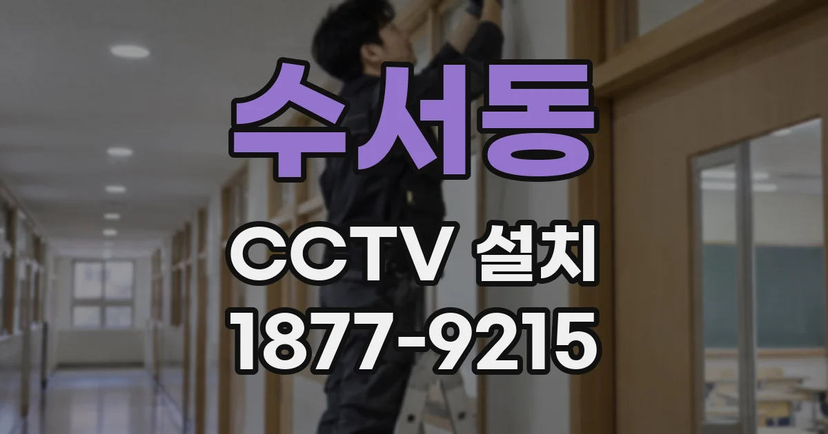 수서동 CCTV 설치