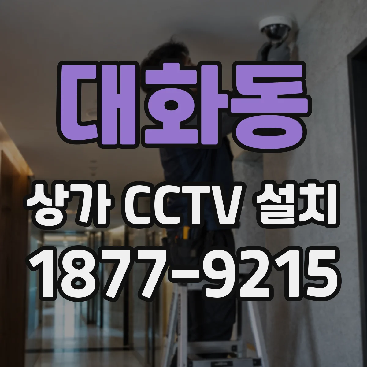 대화동 상가 CCTV 설치