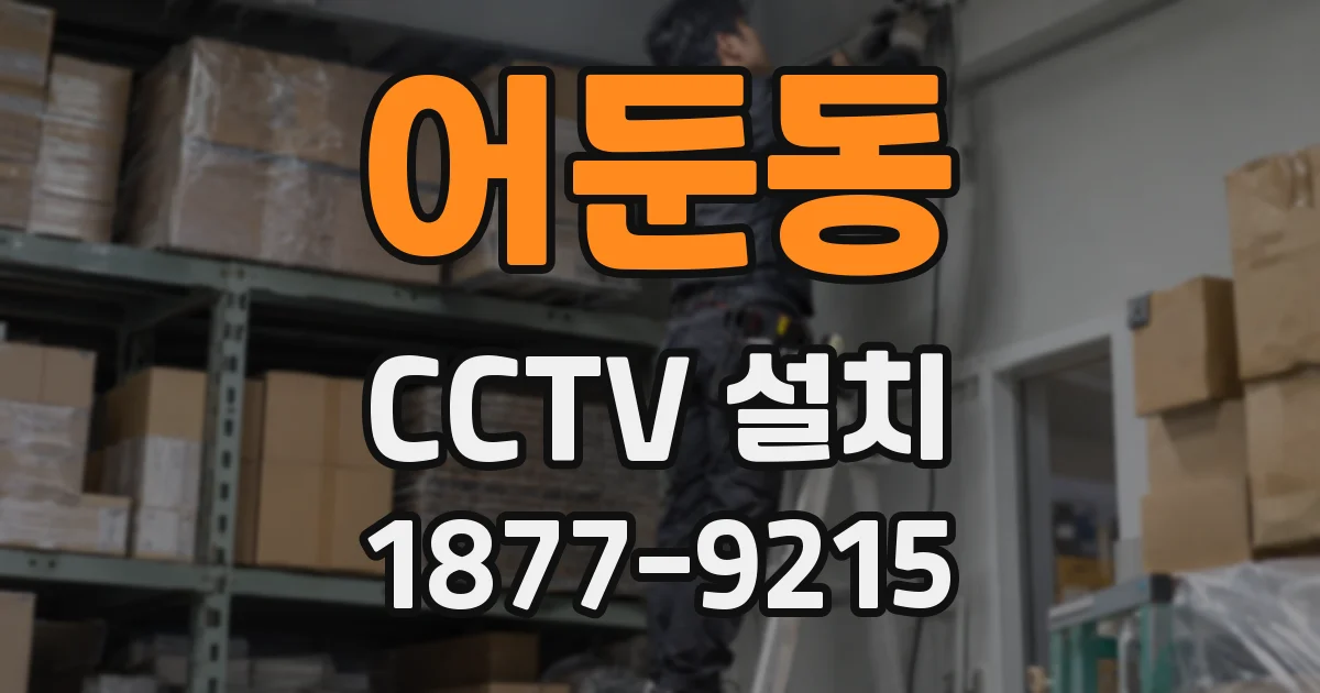 어둔동 CCTV 설치
