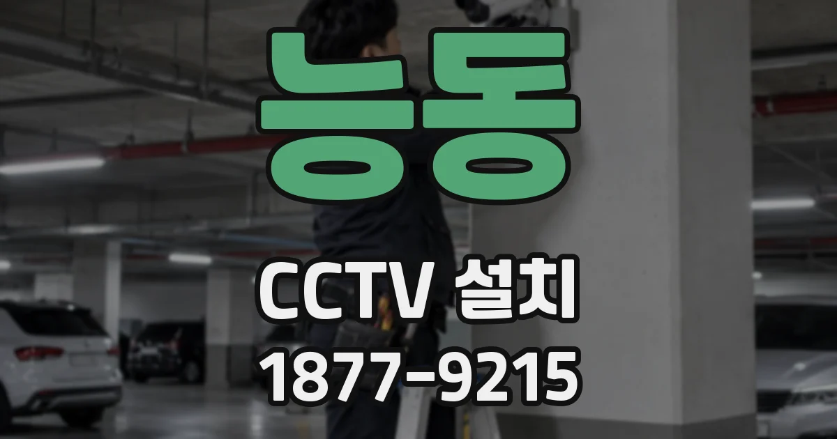 능동 CCTV 설치