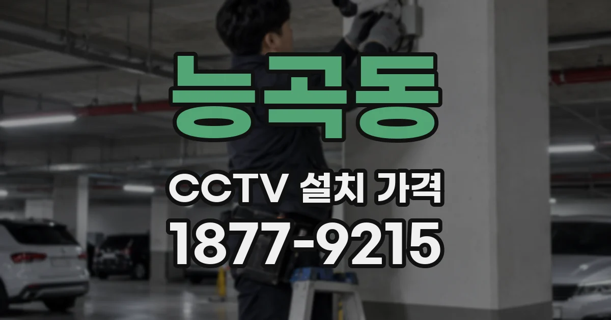능곡동 CCTV 설치 가격