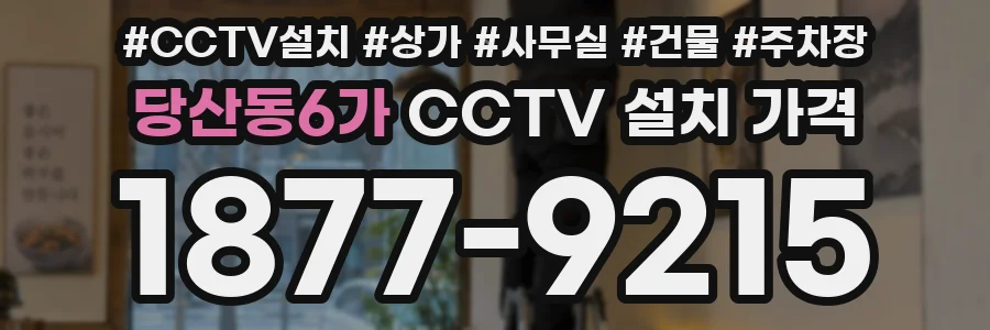 당산동6가 CCTV 설치 가격