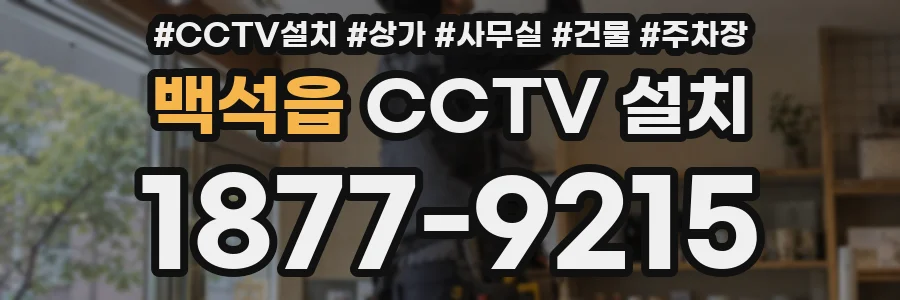 백석읍 CCTV 설치