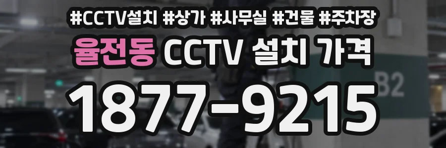 율전동 CCTV 설치 가격
