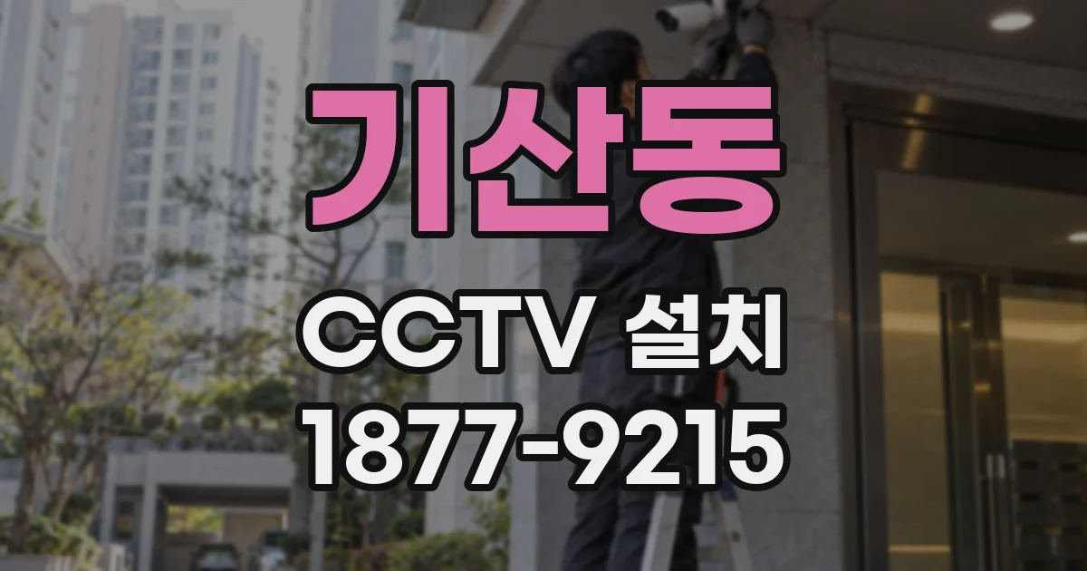 기산동 CCTV 설치