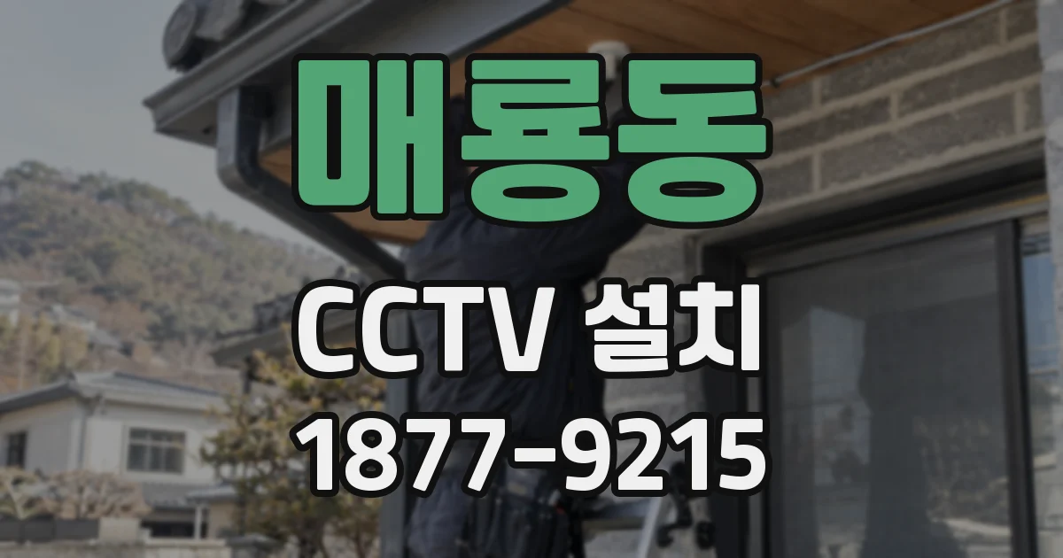 매룡동 CCTV 설치