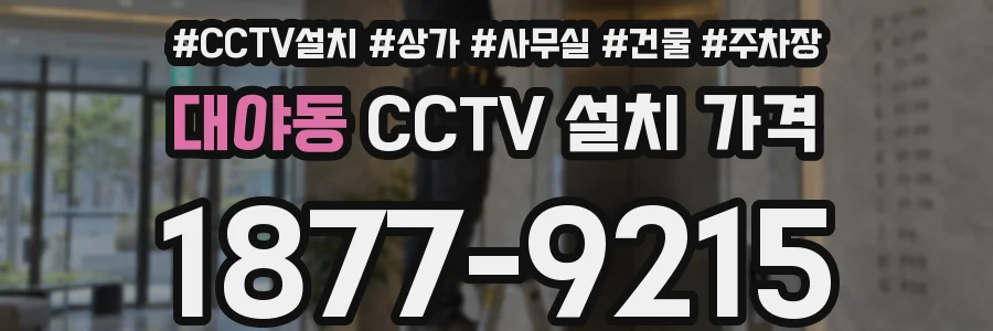 대야동 CCTV 설치 가격