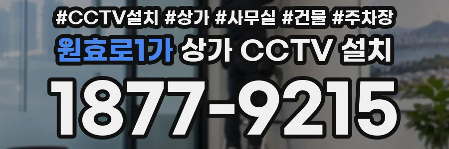 원효로1가 상가 CCTV 설치