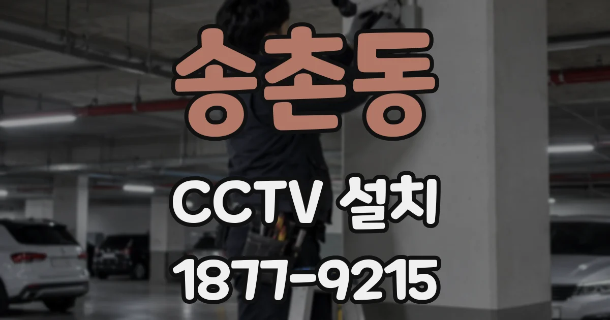 송촌동 CCTV 설치