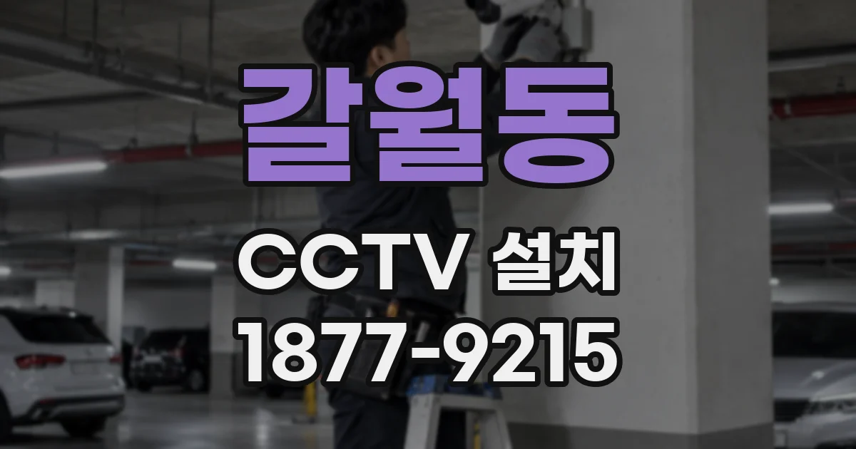 갈월동 CCTV 설치