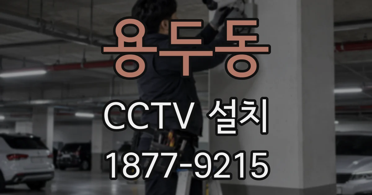 용두동 CCTV 설치