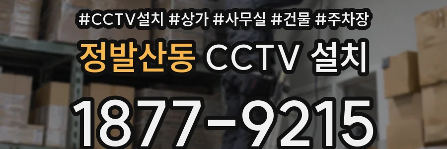 정발산동 CCTV 설치