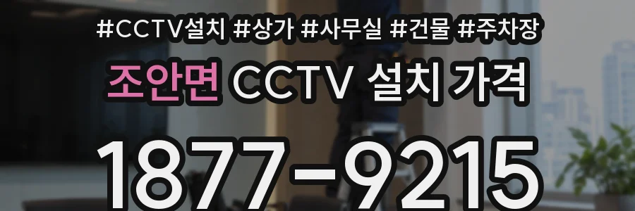 조안면 CCTV 설치 가격