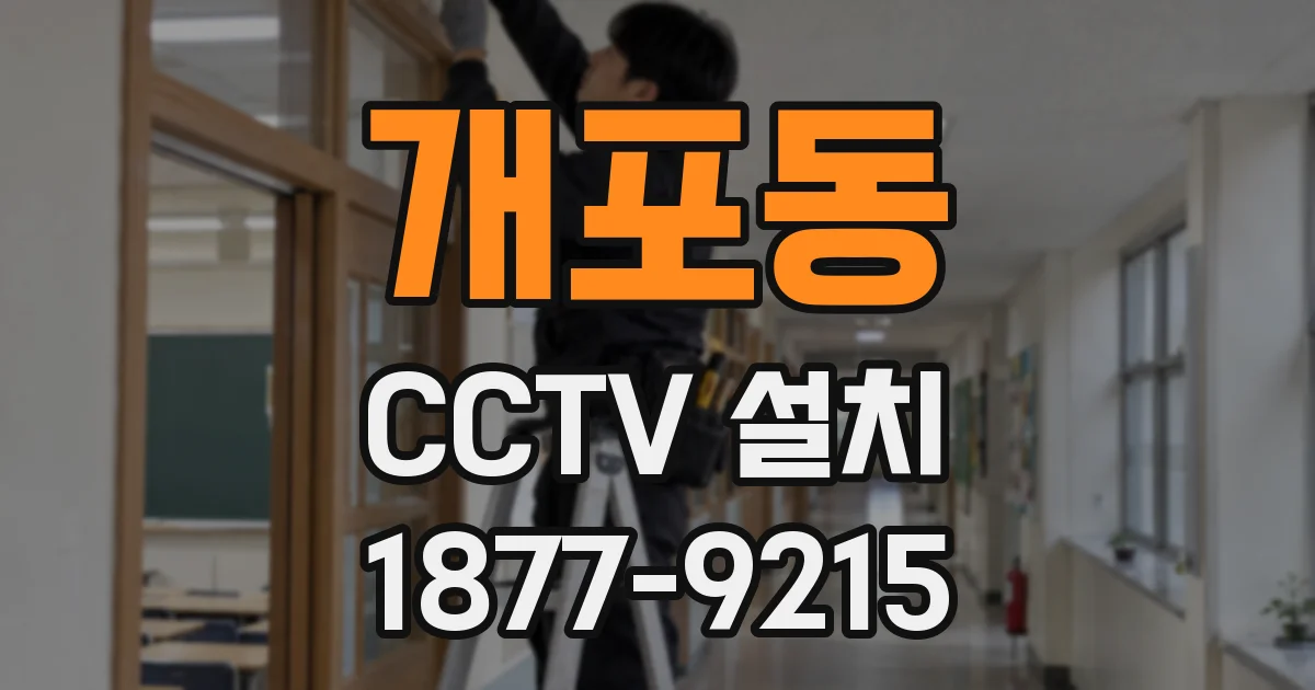 개포동 CCTV 설치