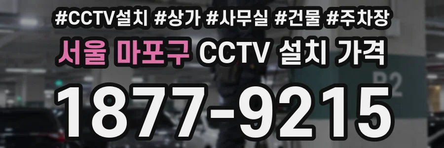 서울 마포구 CCTV 설치 가격