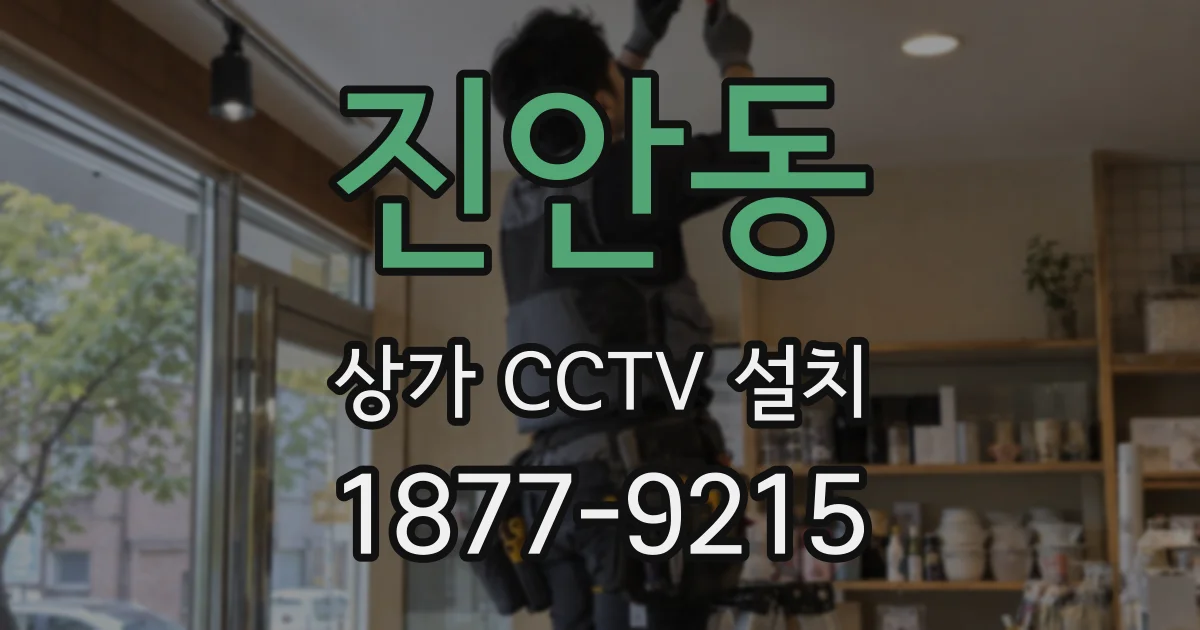 진안동 상가 CCTV 설치