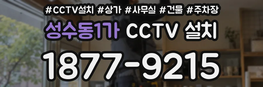 성수동1가 CCTV 설치