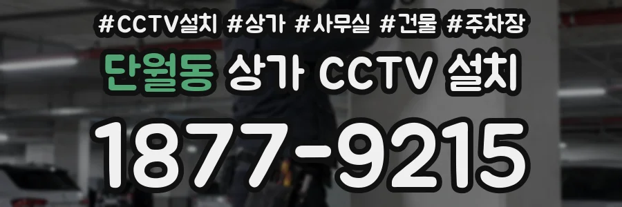 단월동 상가 CCTV 설치