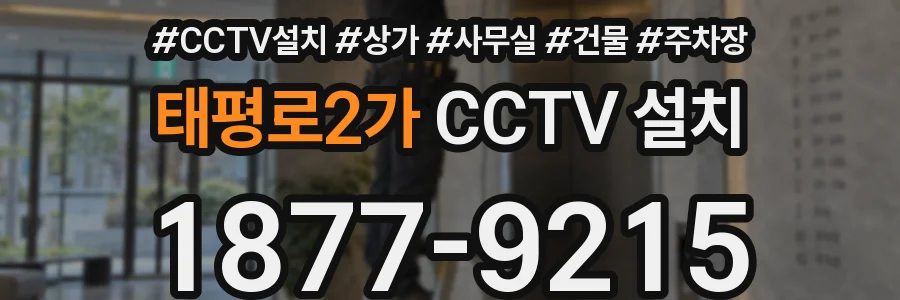 태평로2가 CCTV 설치