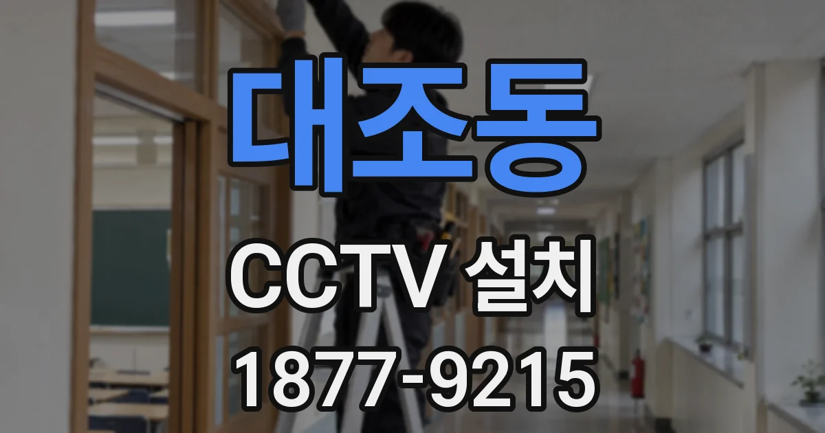 대조동 CCTV 설치
