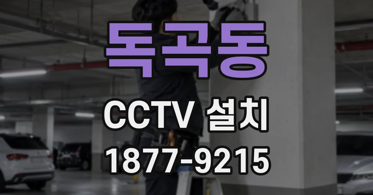 독곡동 CCTV 설치