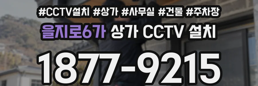 을지로6가 상가 CCTV 설치