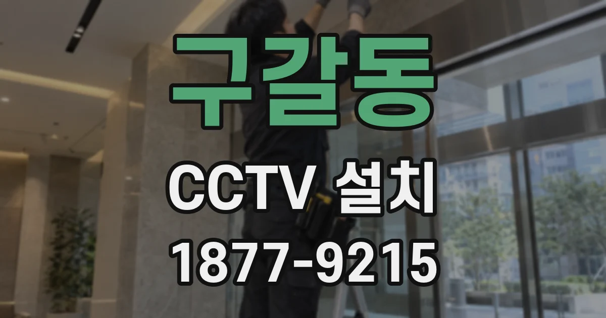 구갈동 CCTV 설치