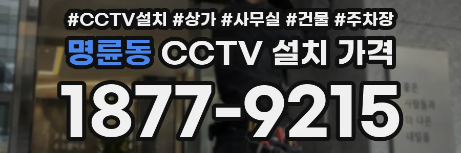 명륜동 CCTV 설치 가격