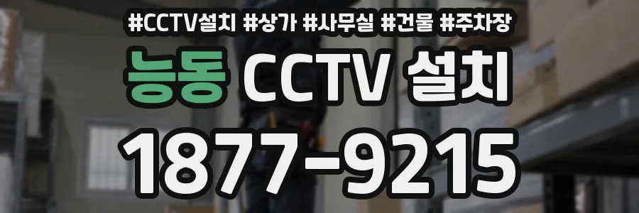 능동 CCTV 설치
