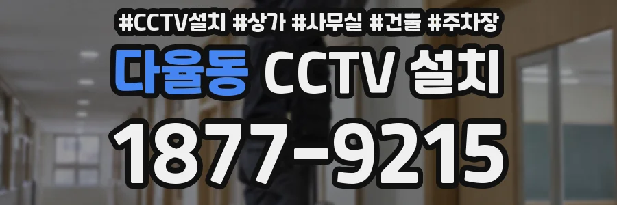 다율동 CCTV 설치