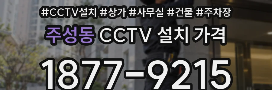 주성동 CCTV 설치 가격
