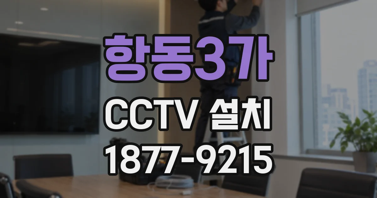 항동3가 CCTV 설치