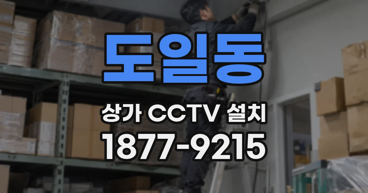 도일동 상가 CCTV 설치