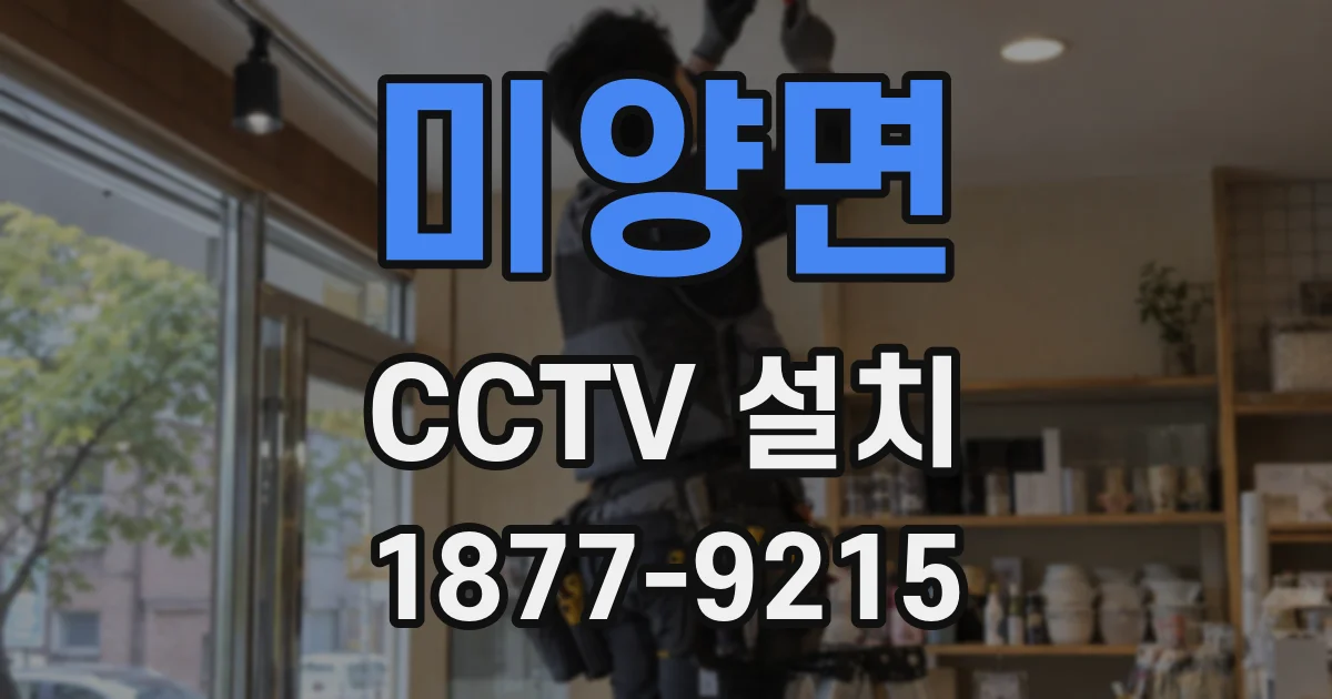 미양면 CCTV 설치