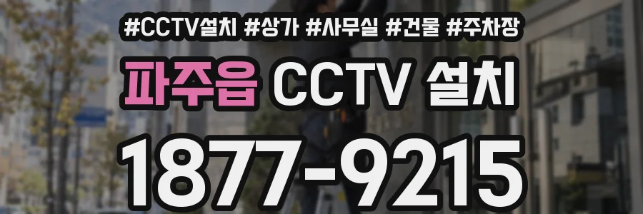 파주읍 CCTV 설치