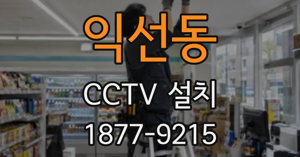 익선동 CCTV 설치