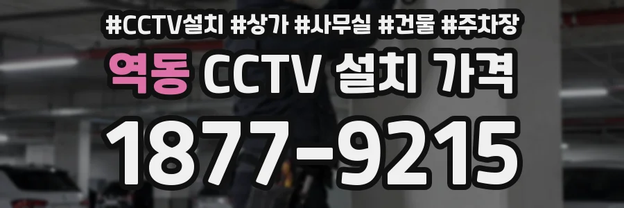 역동 CCTV 설치 가격