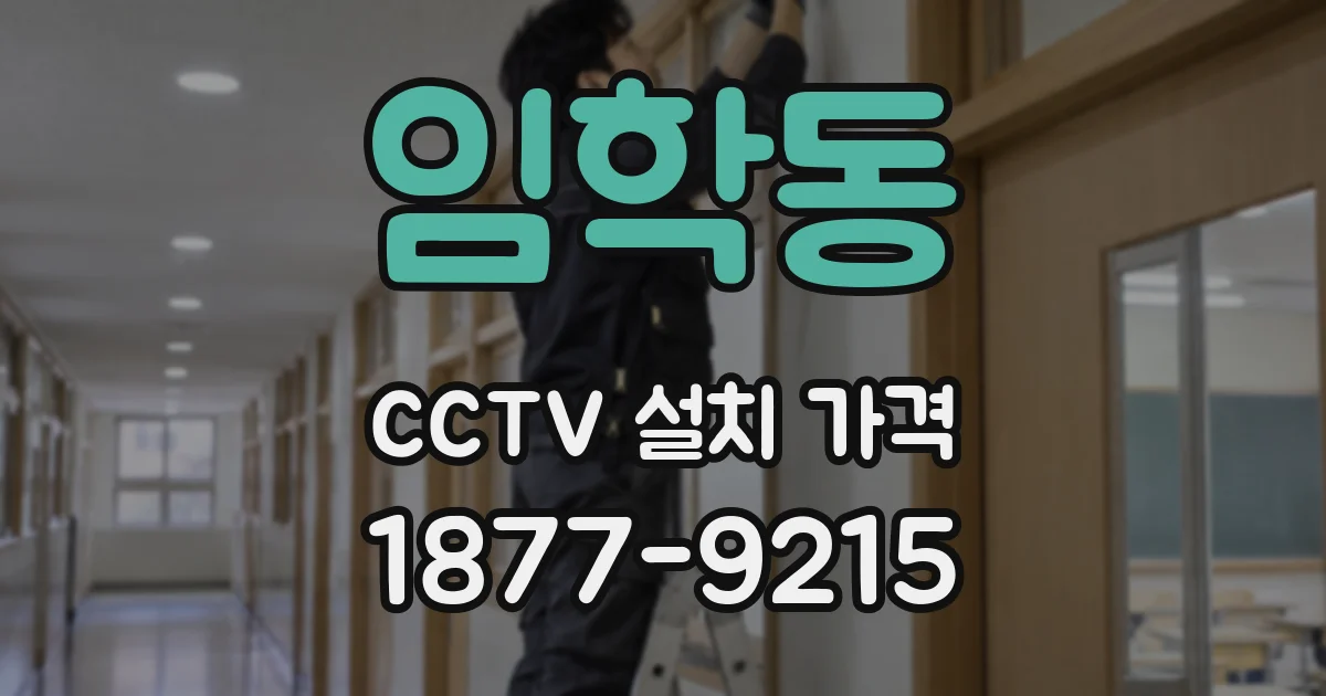 임학동 CCTV 설치 가격